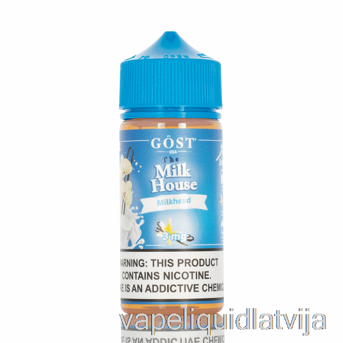 Milkhead - Piena Māja - Gost Vapor - 100ml 0mg Vape šķidrums